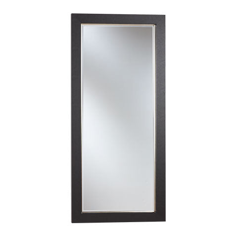 Lennox Floor Mirror - Black and silver