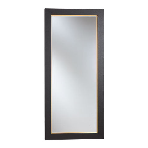 Lennox Floor Mirror - Black and Gold
