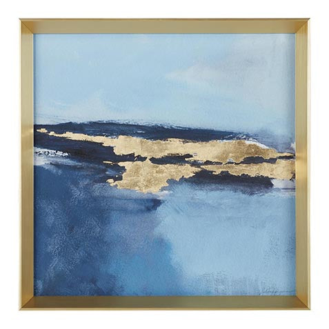 Gold and blue Sea II