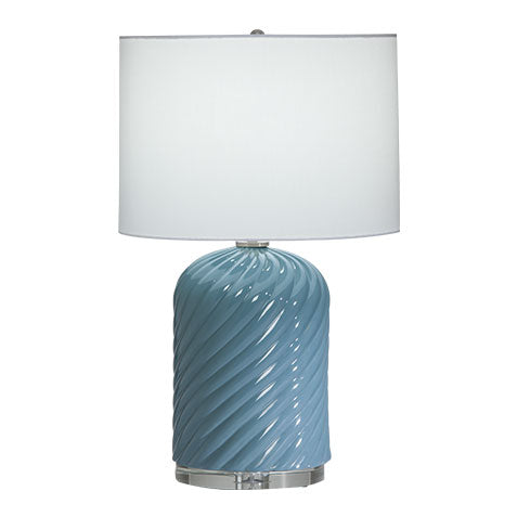 Quinn Blue Ceramic Table Lamp