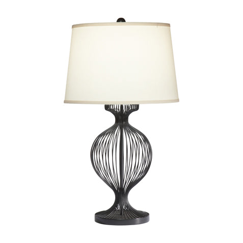 Kenzie Black Caged Table Lamp