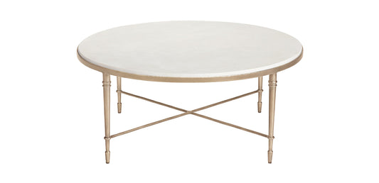 Valeria Round Stone Top Coffee Table