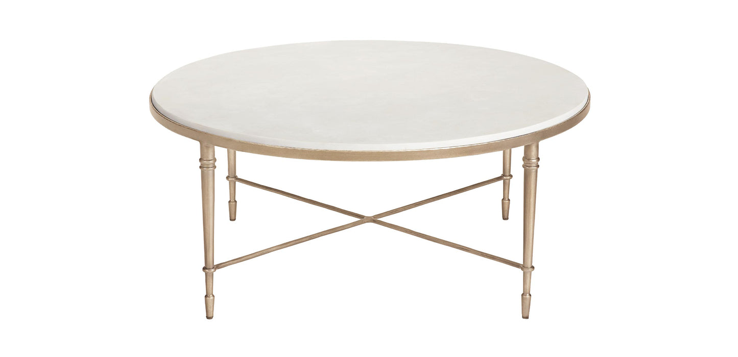 Valeria Round Stone Top Coffee Table