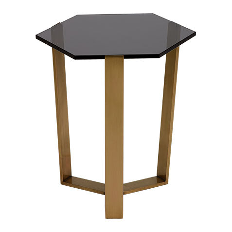 Pearle Smoky Accent Table