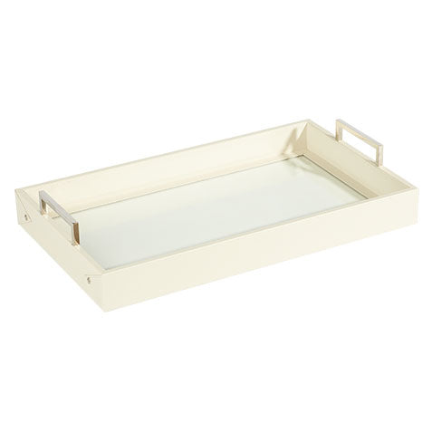 Ivory Leather Tray