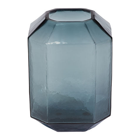 Blue Mina Hurricane Vase - Large