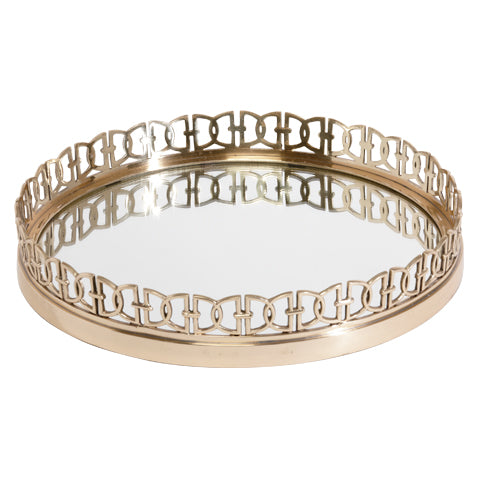 Oval Link Tray - Gold