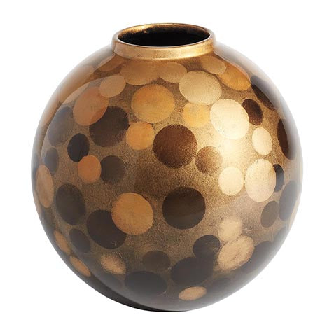 Copper Tones Spotted Vase