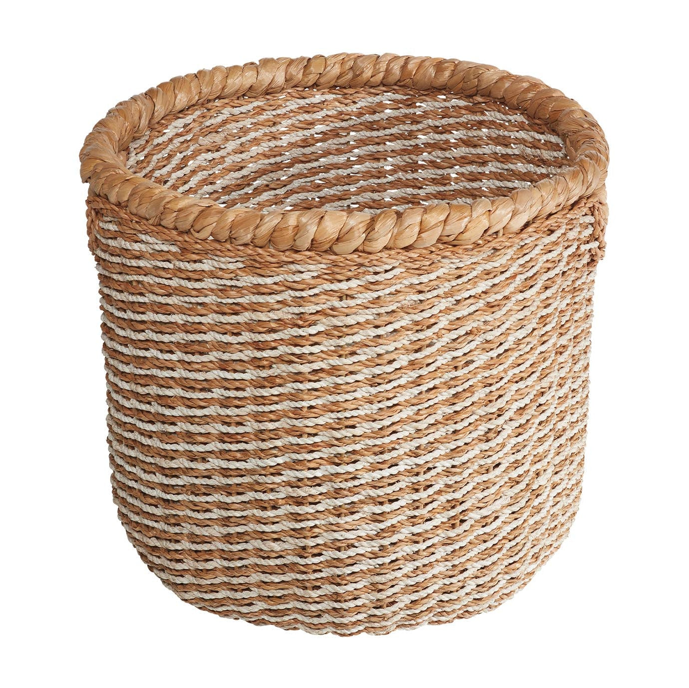 Two Tone Rope Seagrass Basket
