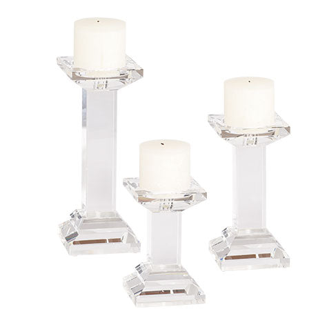 Medium Crystal Candlestick