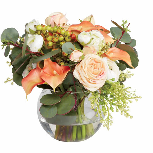 Lily Mix in Fishbowl Vase